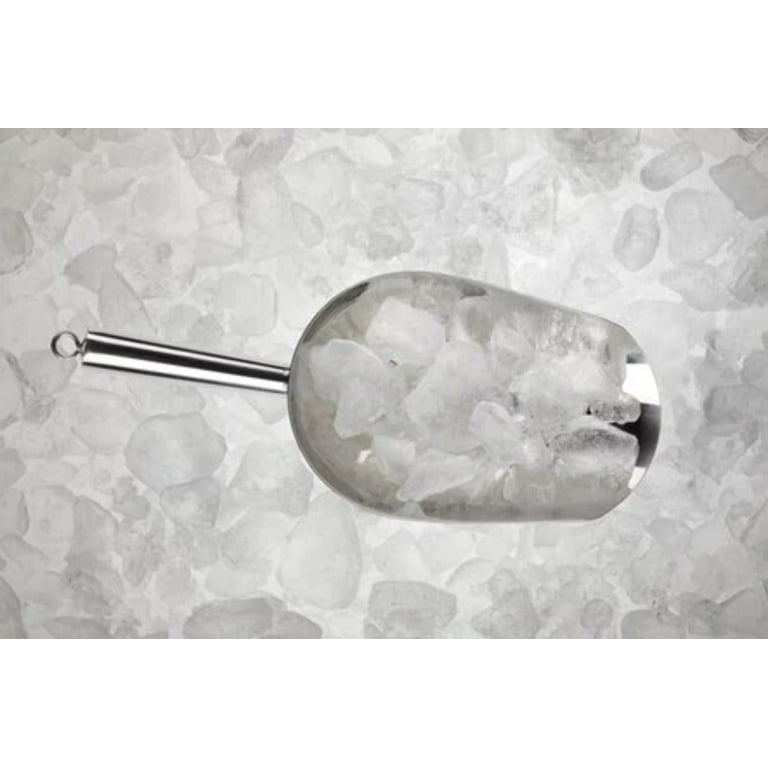 LEMONSODA Metal Ice Scoop - Stainless Steel Ice Scoop - Rustproof Metal  Scoops with Hanging Loop - Small Multipurpose Kitchen Ice Cube Scooper -  Mini Food Scoop for Candy, Sugar, Flour, Popcorn - 16oz 