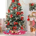 thumbnail image 4 of FMSHPON Cute Cat Flower Xmas Christmas Tree Skirt Stand Mat for Holiday Party Decoration Indoor Outdoor 36 inches, 4 of 6