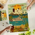 thumbnail image 3 of Lantern Press 1000 Piece Jigsaw Puzzle, Lake Tahoe, Geometric Collection, 3 of 5