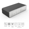 thumbnail image 3 of Con Despertador Digital Para El Reloj Electrónico De Dormitorio Con Carga Inalámbrica Para El Teléfono Con Auriculares Termómetro De Temperatura Pantalla 3 Alarmas 12/24H, 3 of 7