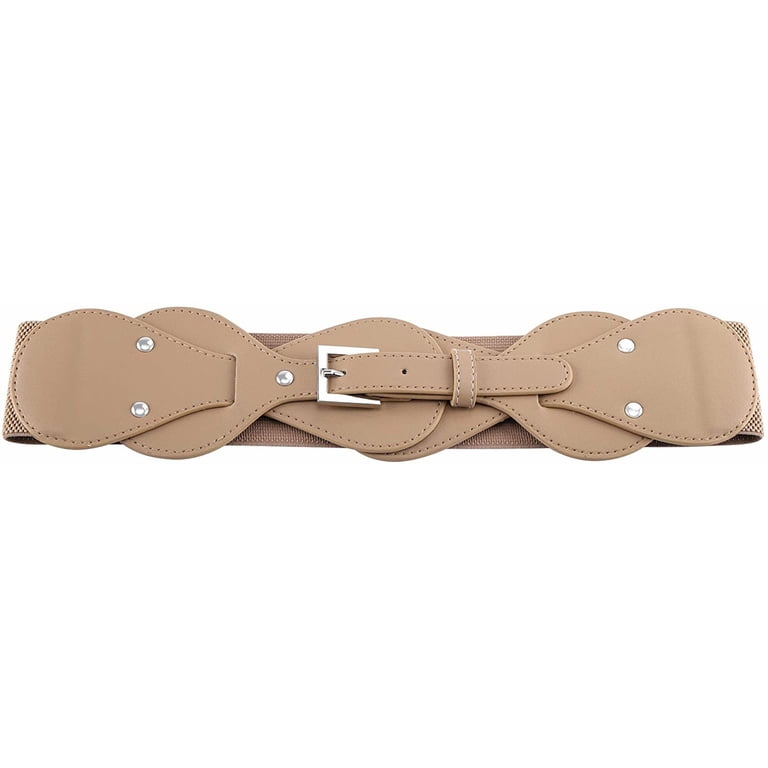 Women Vintage Waist Belt Elastic Stretch Cinch PIKADINGNIS Women Vintage Waist Belt Elastic Stretch Cinch  main image 3