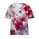 thumbnail image 5 of Mujeres Pantalones Cortos, Moda Impresa Manga Corta Cuello Redondo Camiseta Blusa, Top de Lentejuelas Casual, 5 of 9