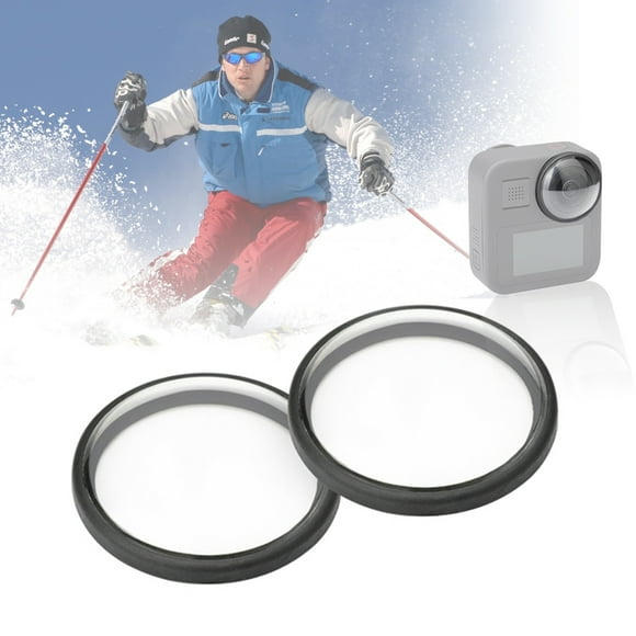 PULUZ 2Pcs/Set Acrylic Protective Lens Frame Cover Compatible with Go-Pro Max -oil -Scratch Lens Protector Camera Accessories
