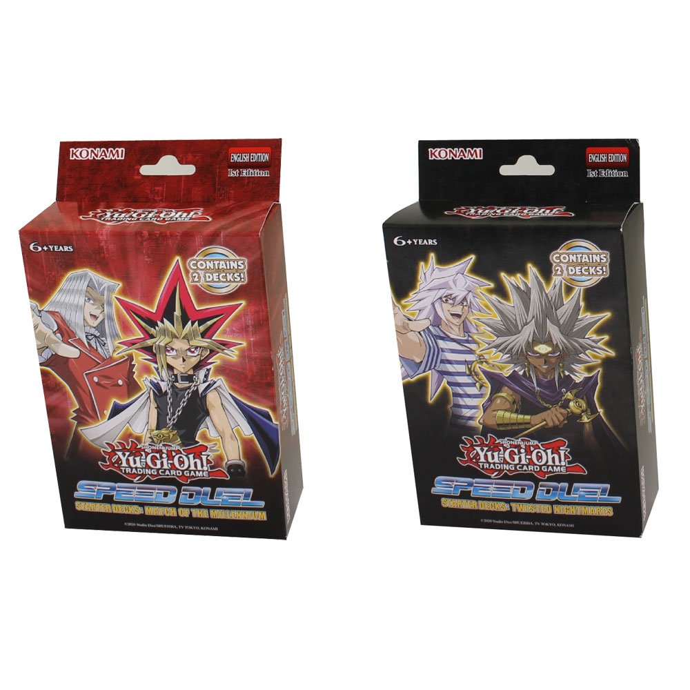 YuGiOh Card Speed Duel Starter Decks SET OF 2 (Twisted Nightmares & Match of Millennium