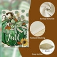 thumbnail image 5 of Hello Fall Green Pumpkin Decorative Garden Flag, Autumn Polka Dot Sunflower Yard Outside Decorations, Thanksgiving Seasonal Burlap Outdoor Small Home Decor Double Sided 12.5x18, 5 of 6