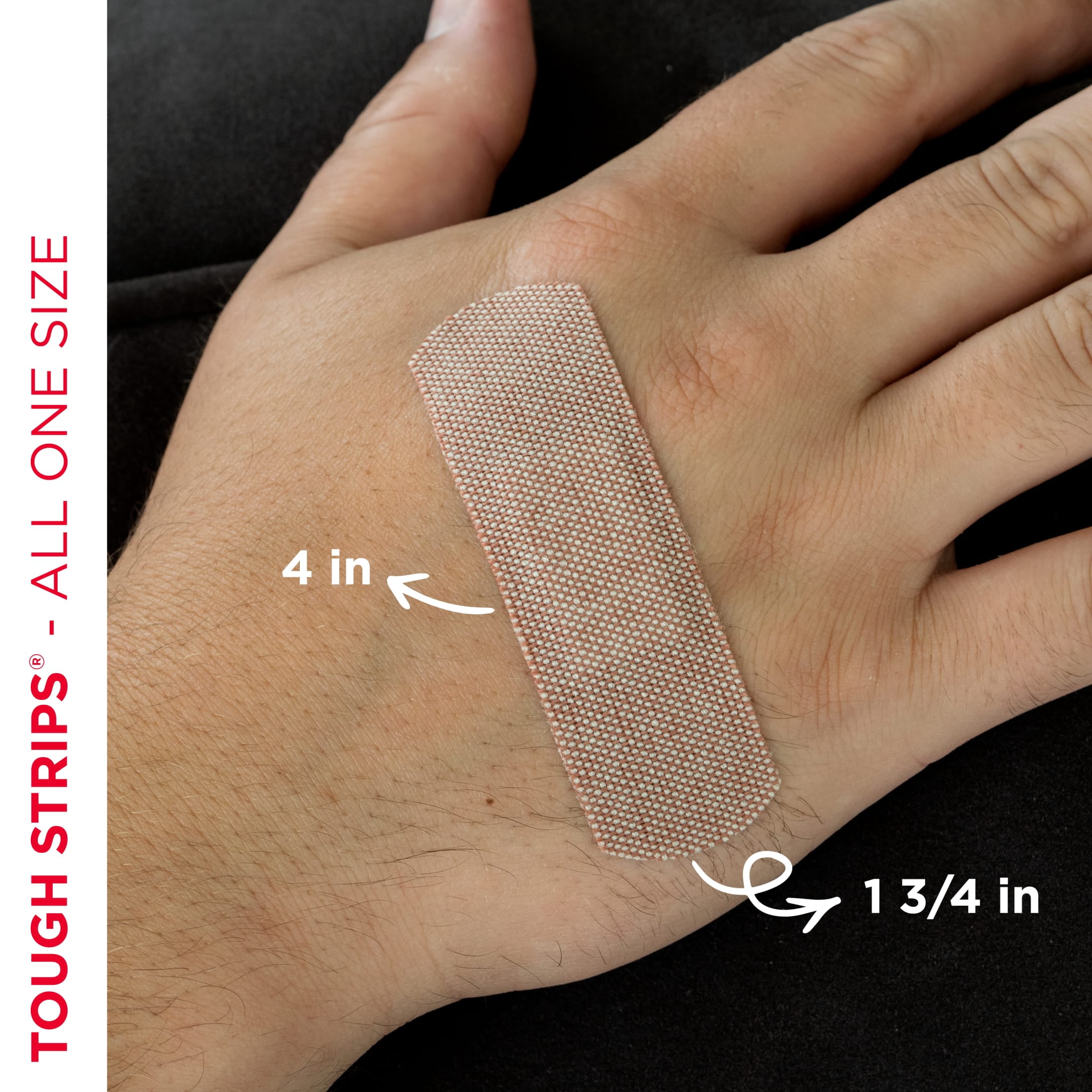 (2 pack) Band-Aid Brand Tough Strips Adhesive Bandage, All One Size, 60 Count