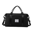 thumbnail image 4 of Bolsa de lona de viaje Colamx resistente al agua gran capacidad multiusos duradera para deportes gimnasio Negro, 4 of 8
