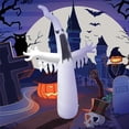 thumbnail image 3 of Fantasma inflable de Halloween de 7,55 pies de altura para exteriores con atenuación colorida, decoración de patio inflable con luces LED incorporadas para vacaciones/fiestas/patio/, 3 of 5
