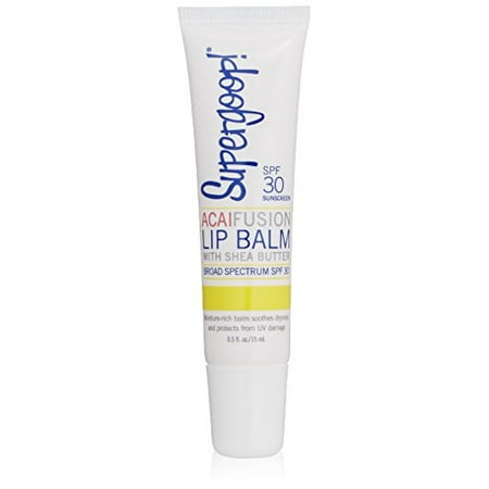 Supergoop! Fusion Acai Lip Balm SPF 30, 0.5oz.