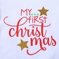 thumbnail image 6 of 3PCS Infant Baby Girl My First Christmas Outfit Clothes Tops Romper Bodysuit+Tutu Shorts Pants Set, 6 of 10