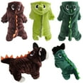 thumbnail image 3 of Halloween Costume for Pet Dog Cat Dinosaur Plush Hoodies Animal Fleece Warm Outfits Clothes for Small Medium Dogs Cats Halloween Cosplay Apparel Accessories, 3 of 8