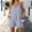 Blue, variant on Sentmoon Casual Summer Rompers Sleeveless One Piece Outfits for Women Striped Print Tie Regular Fit Spaghetti Strap Casual Jumpsuits for Women for Concert and Rave S-3XL