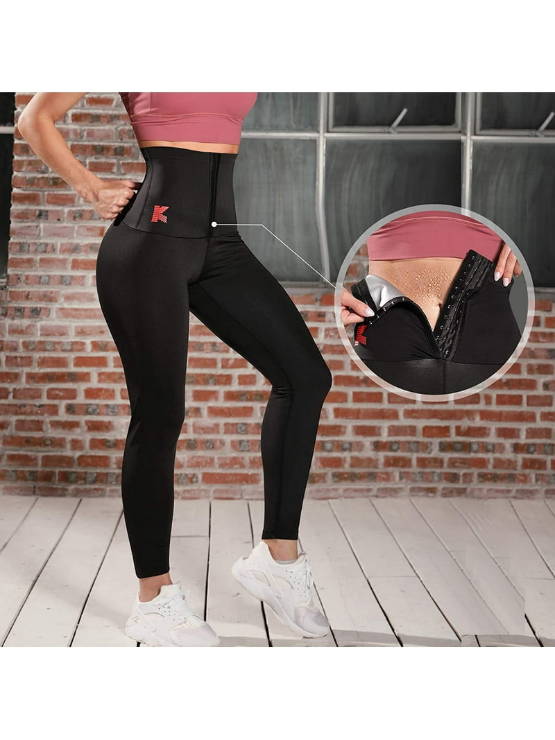 Nebility Hot Thermo Workout Training Capris Body Shaper Sauna Leggings for Women Pants High Waist Compression Slimming(Black 3X-Large) - Walmart.com