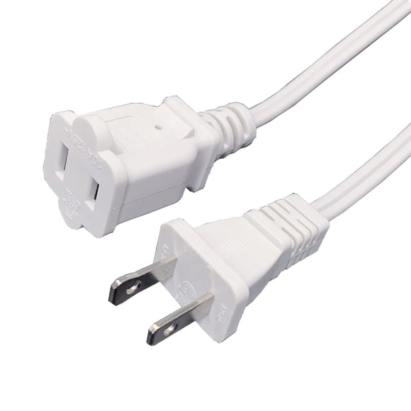 Cable de extensión para uso en blanco, 15 pies, 2 puntas, calibre 18