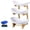 White, variant on 3 Tier Countertop Fruit Basket Organizer, Kitchen Countertop Organizer Stand Oval Rack for Vegetable Storage Produce Holder Snack Display Serving Tray for Home Buffet Decor