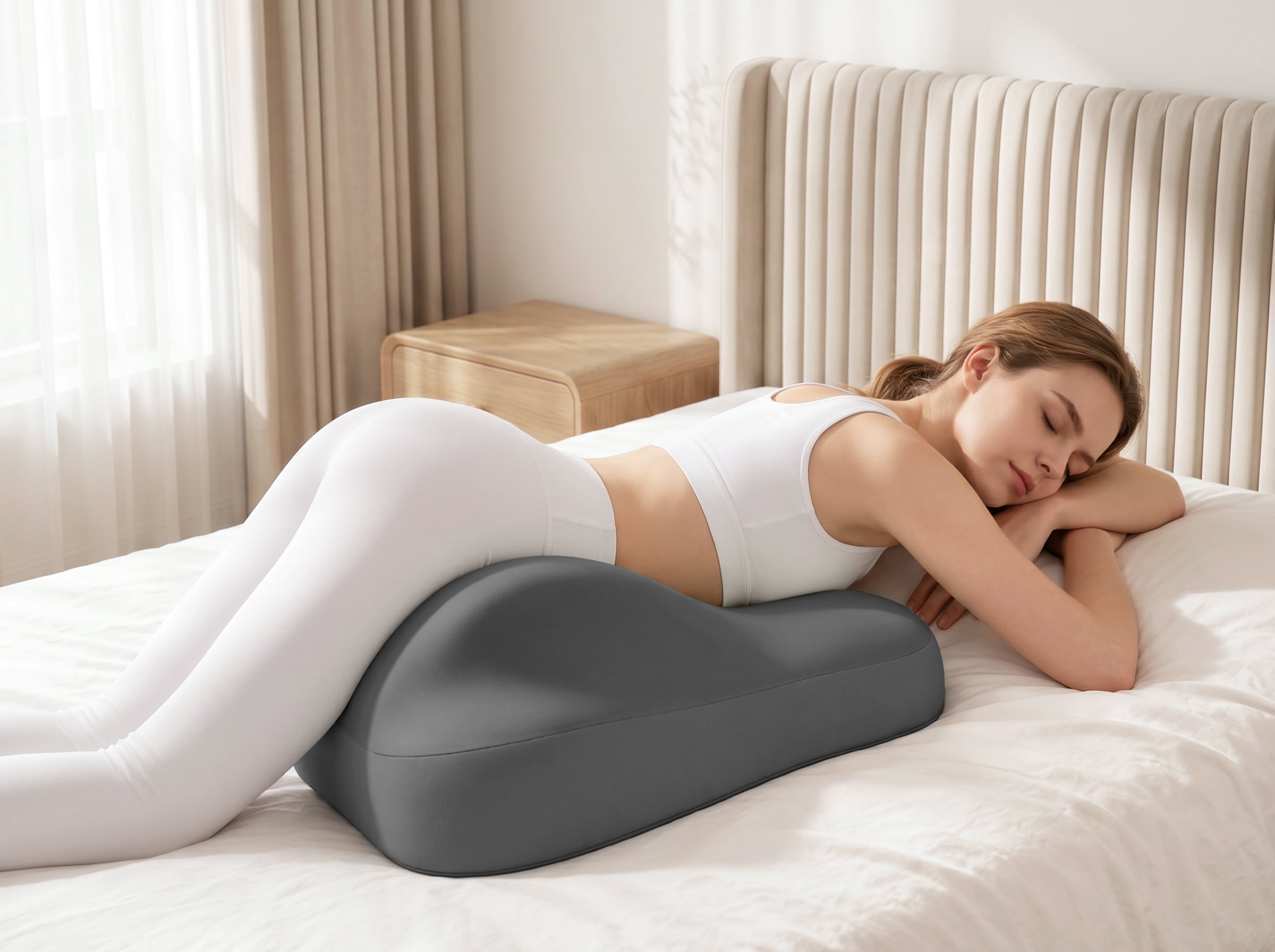 Pillow Toys, Memory Foam Support Pillow, Contoured Lounger Cushion for Back & Lumbar Support, Multi-Functional Comfort Pillow