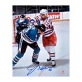 thumbnail image 1 of Joey Kocur Signé New York Rangers Combat de Hockey Photo 8x10, 1 of 1