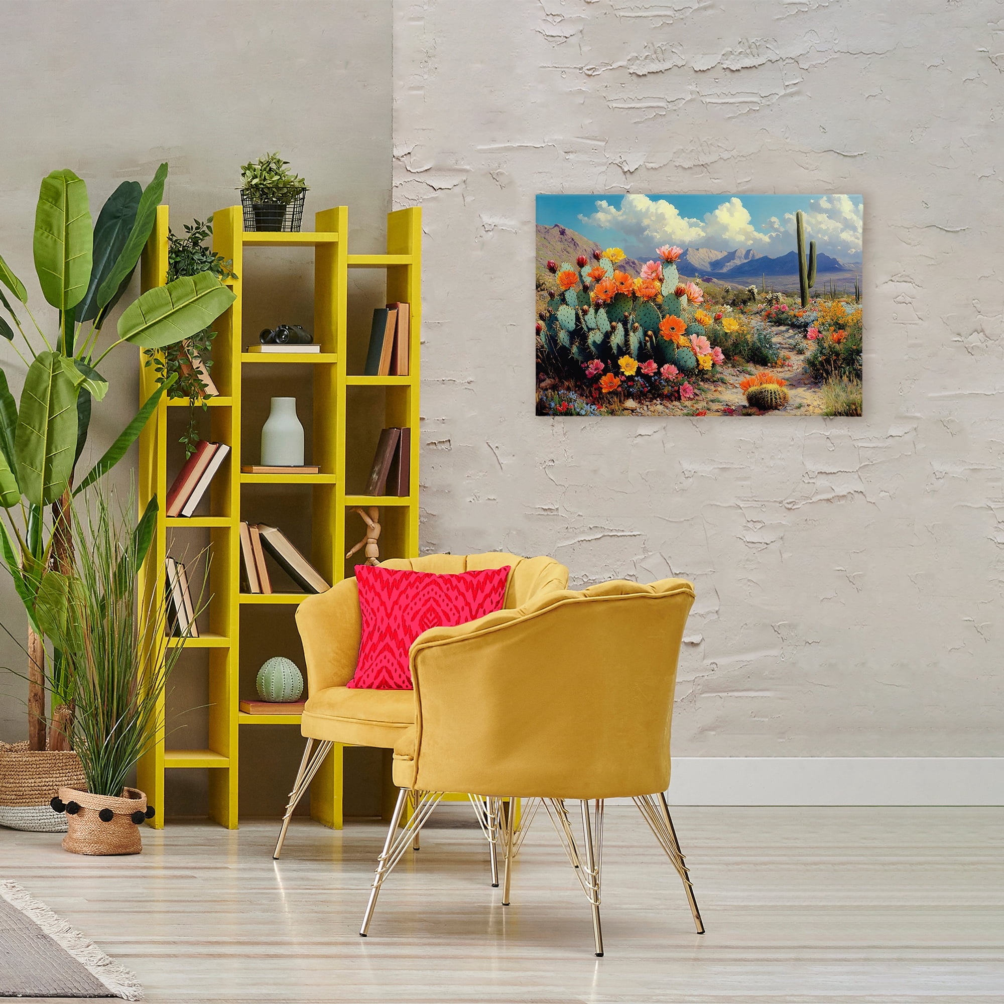 Stupell Industries Vibrant Cacti in Desert Canvas Wall Art, design by Franklyn Gregory