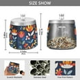 thumbnail image 2 of Yayeee Ashtray with Lid for Cigarette Smokeless Stainless Steel Home Ash Holder, Art Flowers, 2 of 7
