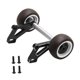 thumbnail image 3 of Rueda delantera para coche RC, barra de caballito de aluminio, rueda trasera para coche RC, soporte delantero Negro, 3 of 9
