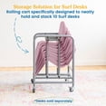 thumbnail image 4 of ECR4Kids The Surf Storage Rack, Stores 10 Portable Lap Desks, Silver, 1, 4 of 10