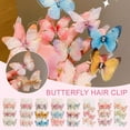 thumbnail image 2 of 6Pcs Butterfly Clips Small Hair Clips for Glitter Hold Hair Jaw Clips Butterfly Clips Cute Hair Clips Headwear Gifts, 2 of 7