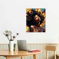 thumbnail image 3 of ONETECH African American Woman Wall Art Black Art Poster Graffiti Canvas Painting Picture for Living Room  16x20, 3 of 3