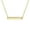 Lavender, variant on Womens Inspirational Flat Bar Name Pendant Necklace 14K Gold Plated with Birthstone