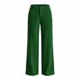 thumbnail image 6 of ClodeEU Women's High Waist Wide Leg Corduroy Pants, Solid Color Loose Trousers with Patch Pockets ,Women's S-XXL, 6 of 7