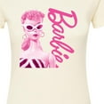 thumbnail image 3 of Barbie - Pink Doll Closeup - Juniors Fitted Graphic T-Shirt, 3 of 5