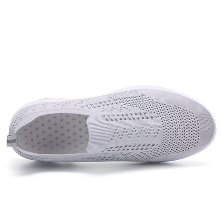 

Aayomet White Sneakers for Women Couples Outdoor Runing Shoes Sports Women Mesh Shoes Breathable Women s Gray 8.5