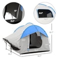 thumbnail image 4 of SUV Camping Tent , 2000mm Waterproof Truck with 3 Doors and Mesh Window, Car Camping Tailgate Tent  for 5-6 Person Camping, Outdoor Travel, Mountaineering, Fishing, Wild Survival, Blue, 4 of 8