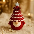 thumbnail image 3 of Scene Decoration Diy Crochet Christmas Tree Gnome Kit Handmade Holiday Decor for Beginners Festive Knitting Craft for Scene Rustic Mantel Display, 3 of 8