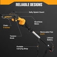 thumbnail image 5 of 2-in-1 Brushless Pole Saw & Cordless Mini Chainsaw, 8 Inch 4.0Ah Electric Pole Saw Battery Powered, 19.2Ft/s Extendable Pole Multi-Angle for Wood Cutting, Tree Trimming, 5 of 6