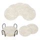 thumbnail image 1 of Uxcell 8Pcs Posavasos con Soporte, 4"x4" Posavasos Redondos de Doble Cara, Beige, 1 of 7