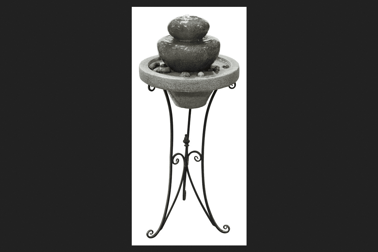 Alpine Polyresin 39 in. H Abstract with LED Fountain by Alpine