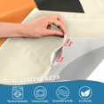 thumbnail image 5 of Yayeee Kitchen Curtains Tier Set of 2 Light Filtering 57"x24" Over Sink Window Panels, Black Cat Orange Ball, 5 of 7