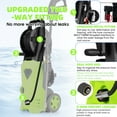 thumbnail image 5 of Huanherad 5000PSI Electric Pressure Washer 3.0GPM Power Washer with 33ft Hose Reel, 4 Tips, Foam Cannon, Best Pressure Washer for Cars, Home use, Green, 5 of 8