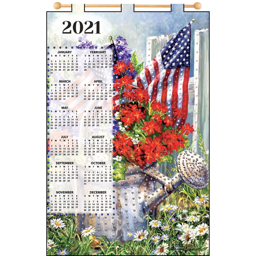 Mary Maxim American Garden 2021 Felt Calendar