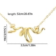 thumbnail image 6 of Chic Snake Entwined Pendant Necklace Fashion Neck Accessory for Stylish Outfits, 6 of 13