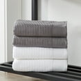 thumbnail image 4 of Great Bay Home Ribbed Terry Quick Dry Towel Set (Bath Towel (2-Pack), Dark Grey), 4 of 6