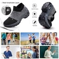 thumbnail image 5 of Women Walking Shoes Breathable Sneakers Slip on Outdoor Running Tennis Trainers, 5 of 12
