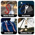 thumbnail image 6 of Aspire 10 Pack S-Shaped Aluminum Carabiners Gray, 2 Inch Double Snap Hook Clips for Keychains, Backpacks, Camping Picnics, 6 of 6