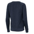 thumbnail image 3 of Women's Antigua Heather Navy New York Yankees Varsity Tri-Blend V-Neck Long Sleeve T-Shirt, 3 of 3
