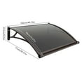 thumbnail image 5 of Autrinix Outdoor Door Awning with Strong Load-bearing Capacity, Rain and Snow Protection, UV Shielding, Aluminum Alloy Frame, Perfect for Front Doors and Entryways, 5 of 11