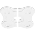 thumbnail image 2 of 24"OD x 4"ID x 8 1/4"C x 1"P Luna Architectural Grade PVC Contemporary Ceiling Medallion, Two Piece, 2 of 11
