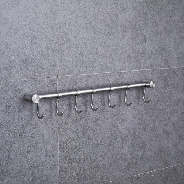 Gancho de acero inoxidable 304, gancho para ropa de baño, gancho perforado para colgar en la cocina, gancho para toallas de baño, gancho para fila de cocina