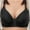 Black, variant on Comfortable Bra Comfortable Bras Everyday Bras for Women Womens Wirefree Bras Women's Oversized and Thin Underwear without Steel Ring Side Folding Bra