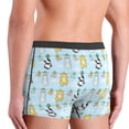 thumbnail image 4 of Men's Boxer Briefs, Cartoon Cat Soft Comfy Mens Underwear Boxer Briefs Breathable With Widen Waist, 4 of 7