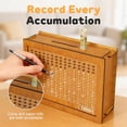 thumbnail image 5 of Piggy Bank Wooden Money Box Money Saving Box with Money Target and Numbers for Kids & Adults 8*3*7in (10000), 5 of 8